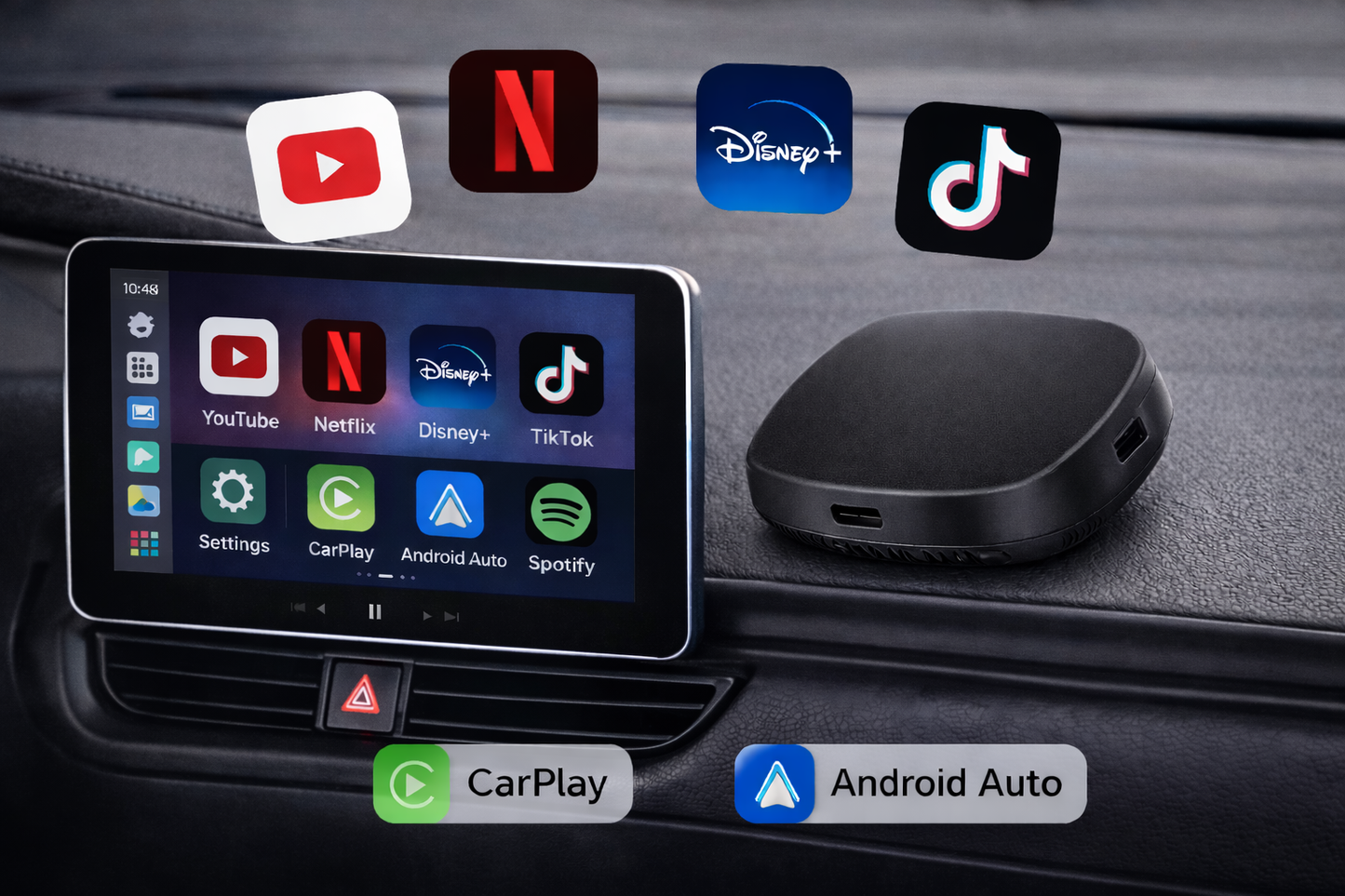 CarBox™ Wireless CarPlay & Android Auto Adapter